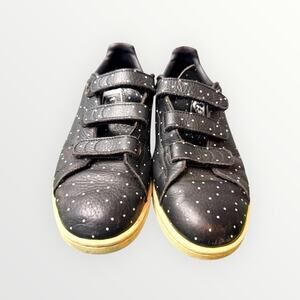 Adidas Stan Smith CF 3-Strap Black Polka Dot Sneakers Men’s 9 EU 41⅓